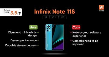 Infinix Note 11S Review: 1 Ratings, Pros and Cons