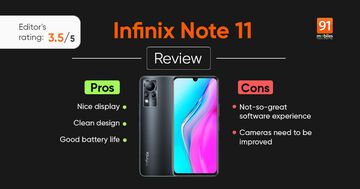 Infinix Note 11 test par 91mobiles.com