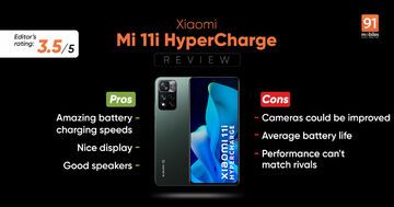 Xiaomi Mi 11i HyperCharge test par 91mobiles.com