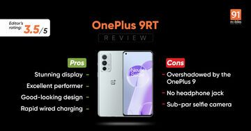OnePlus 9RT reviewed by 91mobiles.com