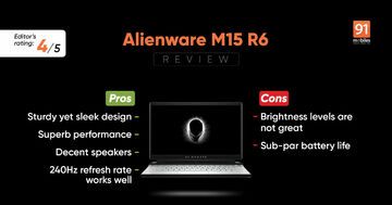 Alienware m15 R6 test par 91mobiles.com