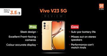 Vivo V23 Review: 21 Ratings, Pros and Cons