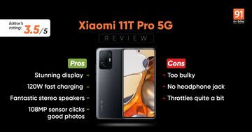 Xiaomi 11T Pro reviewed by 91mobiles.com