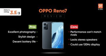 Oppo Reno 7 Review: 20 Ratings, Pros and Cons