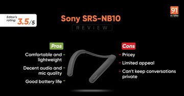 Sony SRS-NB10 reviewed by 91mobiles.com