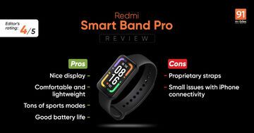 Xiaomi Redmi Smart Band Pro test par 91mobiles.com