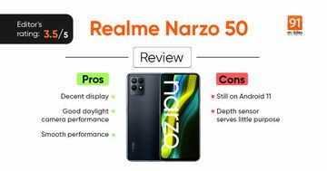 Realme Narzo 50 Review: 12 Ratings, Pros and Cons