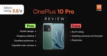OnePlus 10 Pro testé par 91mobiles.com OnePlus 10 Pro testé par 91mobiles.com