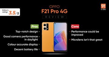 Oppo F21 Pro Review: 7 Ratings, Pros and Cons
