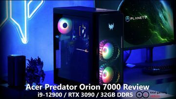 Acer Predator Orion 7000 test par TotalGamingAddicts