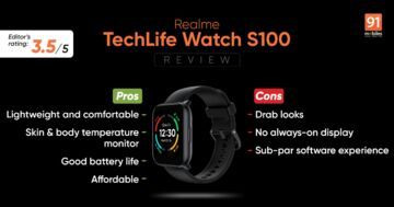 Test Realme Watch S100