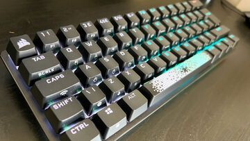 Corsair K70 Pro Mini testé par GamesRadar Corsair K70 Pro Mini testé par GamesRadar