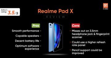 Realme Pad X Review: 8 Ratings, Pros and Cons