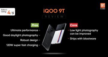 Vivo Iqoo 9T Review: 9 Ratings, Pros and Cons