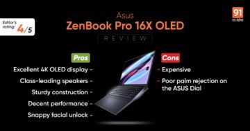 Asus ZenBook Pro test par 91mobiles.com