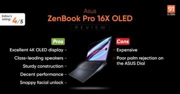 Asus ZenBook Pro test par 91mobiles.com Asus ZenBook Pro test par 91mobiles.com
