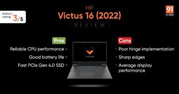 HP Victus 16 test par 91mobiles.com