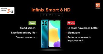 Infinix Smart 6 HD Review: 1 Ratings, Pros and Cons