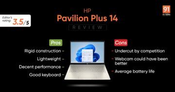 HP Pavilion Plus 14 test par 91mobiles.com