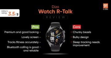 Realme Dizo Watch R testé par 91mobiles.com Realme Dizo Watch R testé par 91mobiles.com