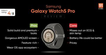 Samsung Galaxy Watch 5 Pro reviewed by 91mobiles.com Samsung Galaxy Watch 5 Pro reviewed by 91mobiles.com
