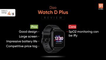 Realme Dizo Watch D reviewed by 91mobiles.com