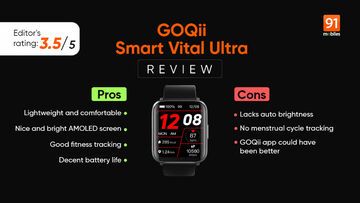 Goqii Vital test par 91mobiles.com