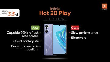 Infinix Hot 20 test par 91mobiles.com