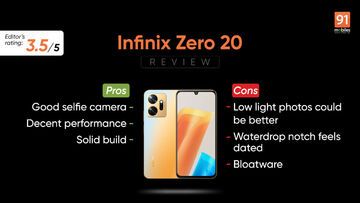 Infinix Zero 20 test par 91mobiles.com