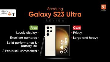 Samsung Galaxy S23 Ultra reviewed by 91mobiles.com