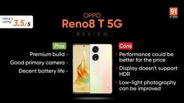 Oppo Reno 8T test par 91mobiles.com