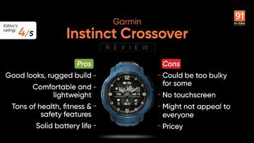 Garmin Instinct Crossover test par 91mobiles.com