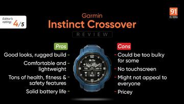 Garmin Instinct test par 91mobiles.com