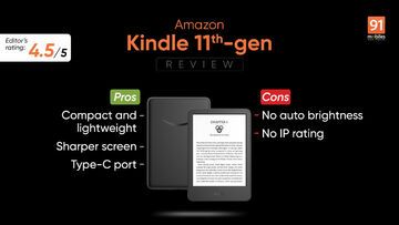 Amazon Kindle test par 91mobiles.com