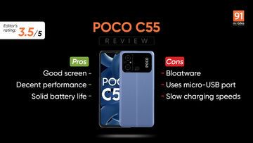 Xiaomi Poco C55 Review: 2 Ratings, Pros and Cons