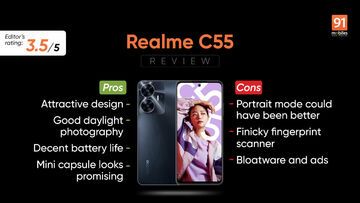Realme C55 reviewed by 91mobiles.com Realme C55 reviewed by 91mobiles.com