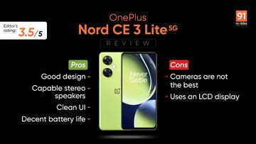 OnePlus Nord CE 3 reviewed by 91mobiles.com