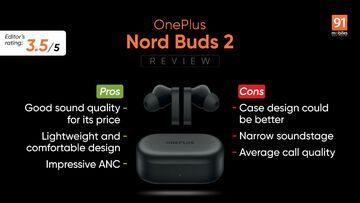 OnePlus Nord Buds 2 testé par 91mobiles.com OnePlus Nord Buds 2 testé par 91mobiles.com
