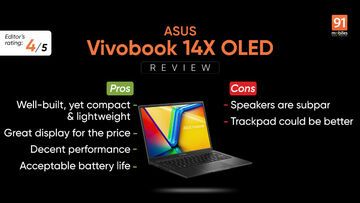 Asus Vivobook 14x test par 91mobiles.com