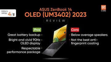 Asus ZenBook 14 test par 91mobiles.com
