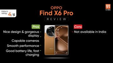 Oppo Find X6 Pro test par 91mobiles.com