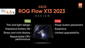 Asus ROG Flow X13 test par 91mobiles.com