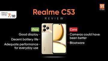 Realme C53 Review: 5 Ratings, Pros and Cons