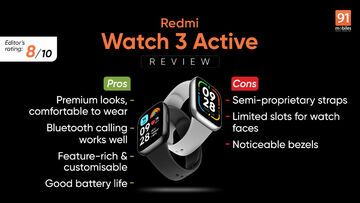 Xiaomi Redmi Watch 3 Active testé par 91mobiles.com