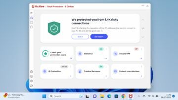 McAfee Total Protection test par ExpertReviews