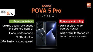Tecno Pova 5 Pro Review: 6 Ratings, Pros and Cons