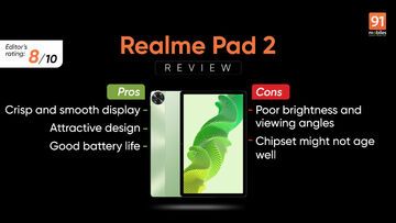 Realme Pad 2 Review: 3 Ratings, Pros and Cons