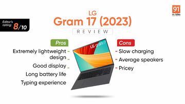 LG Gram 17 test par 91mobiles.com