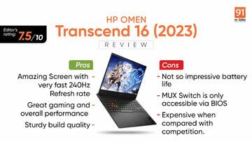 HP OMEN Transcend 16 im Test: 3 Bewertungen, erfahrungen, Pro und Contra