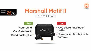 Marshall Motif II test par 91mobiles.com